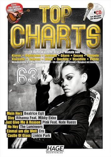 Top Charts 63 mit CD: Die größten Stars, die aktuellsten Hits und das Beste aus den Charts