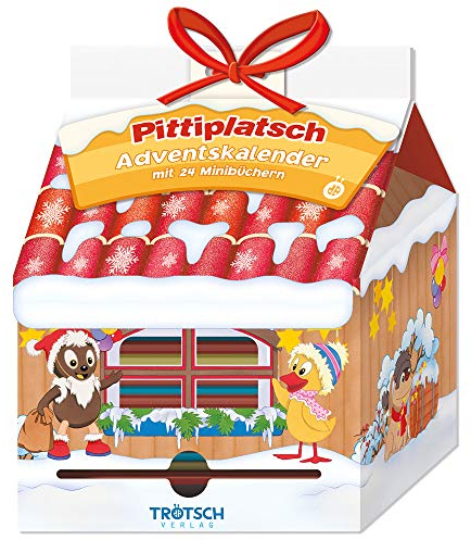 Trötsch Unser Sandmännchen Adventskalender Haus mit 24 Minibüchern Pittiplatsch: Weihnachtskalender Pitti