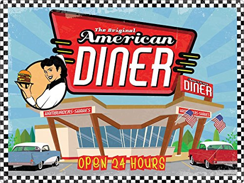 Blechschild The Original American Diner 40,7 x 30,5 cm