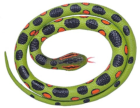 Wild Republic 20774 Gummischlange, Spiel, Anaconda, 117 cm, Grün/Schwarz