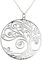 Aka Gioielli® - Collana con Ciondolo Albero della Vita e Cristalli in Argento 925 Rodiato, Modello Realizzazione di sè, Regalo donna e ragazza