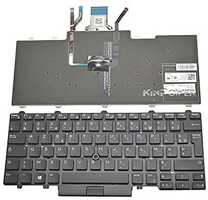 Clavier AZERTY Français Compatible avec Dell Latitude 14 E7450 E7470 Rétro-éclairage