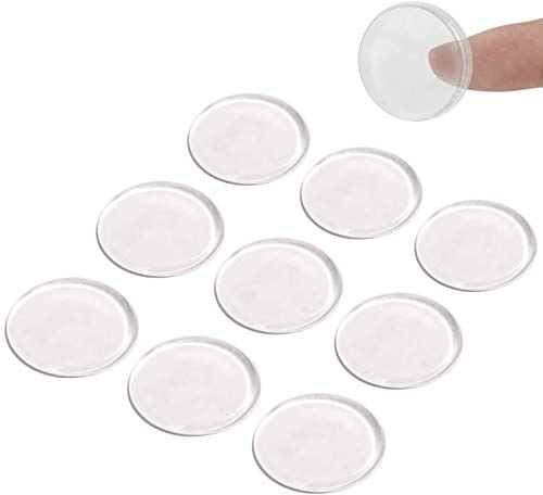 Lot de 30 pare-chocs de table en verre transparent, matériau souple, pour contrôler le mouvement de la table en verre. Pare-chocs en plastique pour dessus de table, ventouse 3 x 25 mm