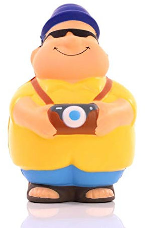 Touri Bert - EIN lustiger Reisebegleiter für stressfreie Urlaubsfotos und Entspannung zuhause - Antistress Geschenk für alle Weltenbummler und Couchpotatoes.