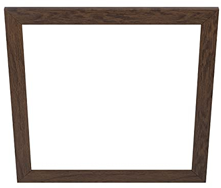 EGLO Deko-Rahmen aus Holz, Zubehör für LED Panel Salobrena 60 x 60 cm, quadratischer Holz-Rahmen in Dunkel-Braun