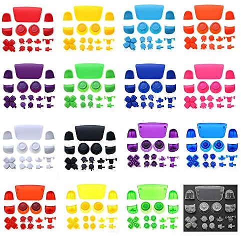 Ensemble complet de boutons pour manette de jeu Sony Playstion 5 PS5 R1 L1 R2 L2 (rouge transparent)
