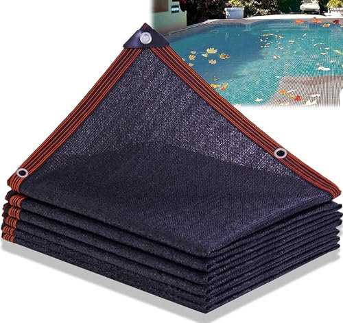 LVSEWOA Filet de Protection rectangulaire pour Piscine Hors Sol, bâche de Protection en Maille Fine avec Corde (Dimensions : 2 x 4 m (6,5 x 13 pi))