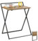 SoBuy Table Pliant pour Petits Espaces, Bureau d'Ordinateur Table d’Etude Bureau Portable à Domicile, Salon, Chambre, Aucun Assemblage Requis Design Industriel, FWT88-F
