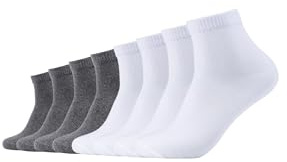 s.Oliver Unisex Kurzsocken Basic bequem für Herren und Damen Quarter weich und formbeständig 8er Pack