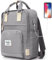 YAMTION Damen-Rucksack, Laptop-Rucksack, 43,1 cm (17 Zoll), Schultasche, Schultasche, Freizeitrucksack für Universität, Sekundarschule, Business, mit USB-Ladeanschluss