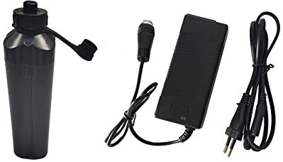 Aelcouth® Chargeur RB-CC4002 et 1 batterie 14,8 V 5,0 Ah BM2300 Compatible avec Daiwa BM2300 BM2900 BM2600 Electric Reel Batterie pour Daiwa Tanacom 1000 750 550j LB3100N
