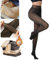 Puimentiua éLasticité Collant Femme Collant Polaire Translucide Collant Polaire Femme Taille Leggings Femme Chaleureux 1 pièces (200g)