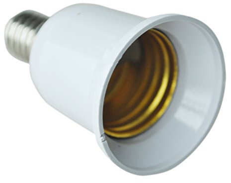 Fuzzbat Lampe Adaptateur d'ampoule LED CFL/de Douille E14 vers E27 Métal