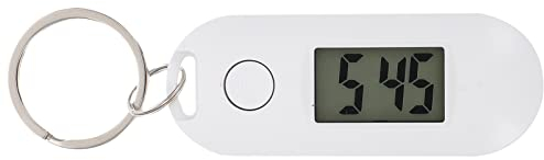 iplusmile Anhänger e Elektronische Schlüsselbunduhr Spielzeug-taschenuhr Akut Lingual Stummschaltung Der Schlüsselanhängeruhr Uhr-schlüsselanhänger Schlüsseletui up Damen Weiß Plastik Clip