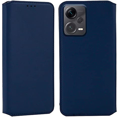 CEKA TECH per Xiaomi Redmi Note 12 Pro+ Custodia in Pelle - libro Flip per Smartphone con Chiusura a Calamita, con Slot per Tessere e Supporto Pieghevole per Cover Xiaomi Redmi Note 12 Pro+ - Blu