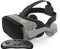 TPWEWRX VR Brille Virtual Reality Headset mit Fernbedienung für 3D VR Filme & VR Spiele einstellbares Pupillen Anti Bluelight Augenpflegesystem VR Brille für Android & iOS Smartphones (Schwarz) (E)