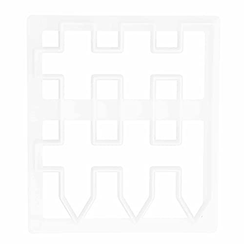 Fence Design Fondant Molds, Cookie Cutter Cake Decorating Tools, White Bakeware Accessories