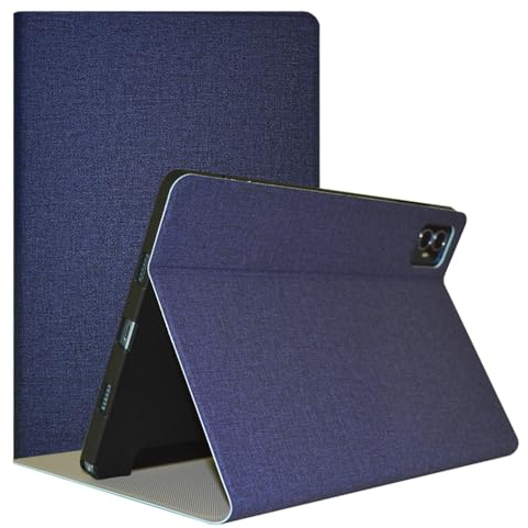 AKNICI Funda para TECLAST M50 Pro/TECLAST M50/TECLAST M50HD Tablet 10.1 Pulgadas Android 13, PU Ultra Delgada Cubierta Trasera de TPU Cover Carcasa con Auto-Sueño/Estela Soporte Función, Azul