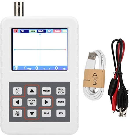 TICFOX Digitales Oszilloskop Handheld 2,4 Zoll LCD-Display DSO FNIRSI PRO 5M 20MSps 5V