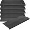 casa pura Tappetino per gradini in gomma – 25 x 75 cm – Set di 5 tappetini resistenti alle intemperie e antiscivolo – Tappetino per gradini in gomma per esterni – Tappetino antiscivolo Santiago