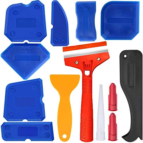 13Pcs Plastic Sealant Remover Kit Spreader Caulking Tool Glass Glue Finishing Tools Stable for Industrial