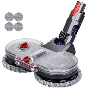 CEPAIXN Kit De Tête De Vadrouille Électrique. Compatible avec Dyson V7 V8 V10 V11 V15. Pièces D'aspirateur, avec Chiffon De Nettoyage De Réservoir d'eau