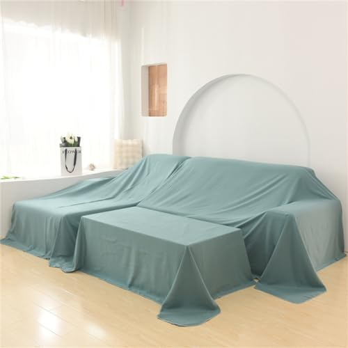 Möbel Abdeckung Sofa Staubtuch Abdeckung Staubschutztuch Für Sofas Betten Flügel Cover Weiches Atmungsaktives Waschbare Und Wiederverwendbare Möbelhülle Repository Tägliches Reisen (Green,3.5x4m)