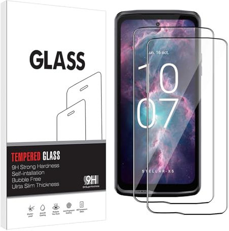 BANISIGA 2 Stück Schutzfolie Kompatibel mit Crosscall Stellar X5,9H Härte Folie, Anti-Kratzer, Fingerabdruck-ID Unterstützen, Dispalyschutzfolie für Crosscall Stellar X5