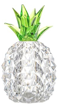 Syfunlv Crystal Pineapple,Glass Pineapple Lamp,Glass Fruit Decor,7.4 x 7.4 x 12.5 cm. Früchte Nachtlicht Pineapple Fairy Lights Ananaslampe aus Acryl,Crystal Pineapple Ornament (Weiß)