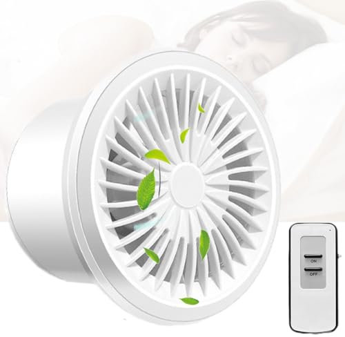 Vcyex Extractor Fan with Remote Control Bathroom Fan Embedded Silent Extractor Fan IPX2 Waterproof Grade Bath Fan Suitable for Kitchen Smoking Room Garage Greenhouse Loft Farm,4in