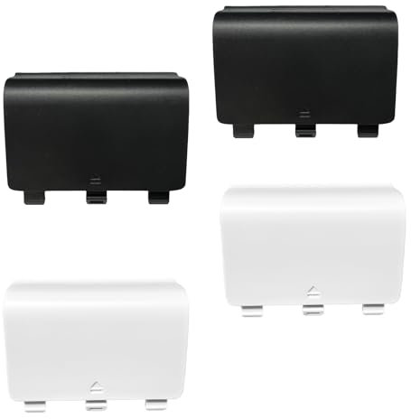 CaoXiong Lot de 4 coques de batterie pour manette Xbox One - Coque arrière de batterie de rechange pour manette Xbox One - Ne convient pas pour Xbox Series X/S