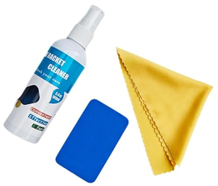 Pegciuho Pickleball Schläger Reiniger Spray Tischtennis Schlägerpflege Paddle Reinigungsspray Pflegeölentferner aus PP Material Entfernt Staub für Turniere