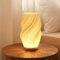 Dawnwake Nachttischlampe Tischlampe, Led Tischleuchte Deko Wohnzimmer, Schlafzimmer Tischlampen, Nachtischlampe Mit Holzsockel, Bedside Table Lamps (Groß-F)