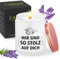 MOTONG Bachelor geschenk, Abschluss Schulabschluss 2025 Geschenk 200g Lavendel Aroma Kerze 30-38 Stunden Brenndauer Geschenke für Freundin Klassenkamerad, Bestandene Prüfung Geschenk