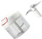 PHENOFICE Mini Trituradora Manual De Ajo 300 Ml 3 Cuchillas Picadora De Alimentos Verduras Frutas Y