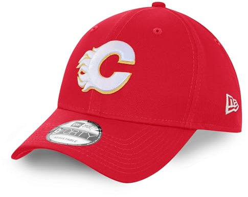 New Era Calgary Flames NHL Injection Rot Verstellbare 9Forty Snapback Cap - One-Size