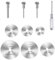 Vroxdrez 10 Piezas Discos de Sierra Circular para Dremel, Mini Hojas de Corte HSS Compatibles con Herramientas Rotativas, Accesorios para Madera, Plástico y Metal