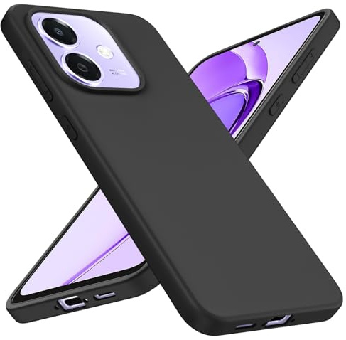 Xiltlly Custodia Cover per OPPO A40/OPPO A40m 6.67 Pollici, Ultra Sottile Morbida in Silicone TPU Anti-Graffio Antiurto Protettiva Case per OPPO A40/A40m, Nero