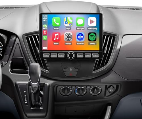 QLED Radio for Ford Transit 2013-2019 Upgrade,Touch Screen Stereo Replacement,Wireless carplay Android auto,4G LTE Network,Free Camera