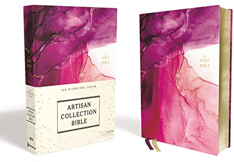 NIV, Artisan Collection Bible, Cloth over Board, Pink, Art Gilded Edges, Red Letter, Comfort Print