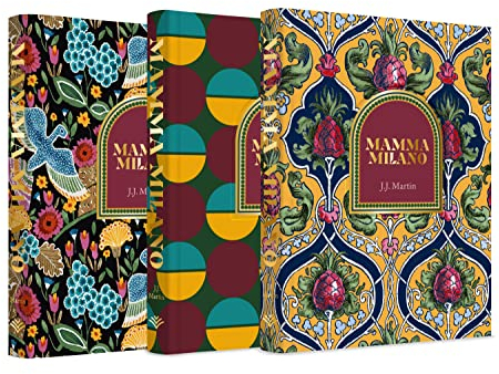 Mamma Milano: Lessons from the Motherland. Each copy is bound in one of three LaDoubleJ fabrics. Orders will be fulfilled with one of the fabrics available, selected at random.