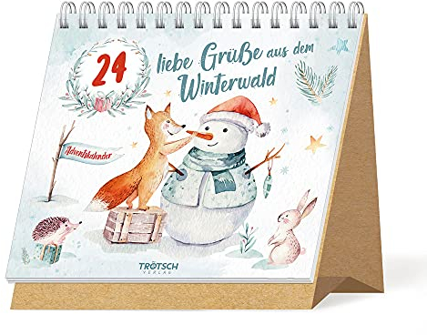Trötsch Adventskalender 24 liebe Grüße aus dem Winterwald Aufstellkalender: Aufstelladventskalender