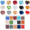 PandaHall Elite 1350 Pcs Cuentas Cristal, Cuentas Bisutería Abalorio Coloridas Joyería DIY Pulsera Collar Pendientes 15 Colores Mxitos, Facetado, 4x4 mm, Agujero: 1 mm