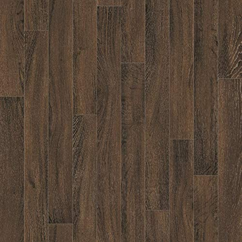 Spirit Golden Oak Dark Anti Slip Wood Effect Vinyl Flooring Lino (3m x 2m)
