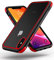 MobNano Case Compatible with iPhone X, iPhone XS, 360 Degree Shockproof Pro Anti-Scratch Transparent PC/TPU Silicone Case for iPhone X XS - Black/Red