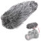 Sxhlseller Mikrofon Windschutzscheibe, Kapazität Mikrofon Windschutzscheibe Furry für RODE VideoMic GO Outdoor Recorder Windschutz Shield Furry