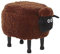 Bezaubernder Hocker für Kinder in Schaf-Form braun Felloptik mit Stauraum Sheep