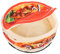 Fdit 20Inches Ramen Noddle Cup Pet Bed Removable Warm Soft Creative Pet Nest Waterproof Bottom Round Cup Noddles Bed for Small Cats Dogs(S)