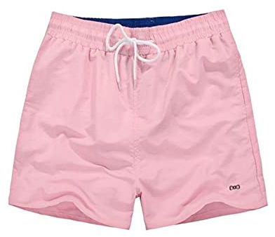 UKKO Shorts Herren Mens Park Shorts Surfbrett Shorts Summer Sport Beach Homme Badebekleidung Kurze Hosen-Pink,L