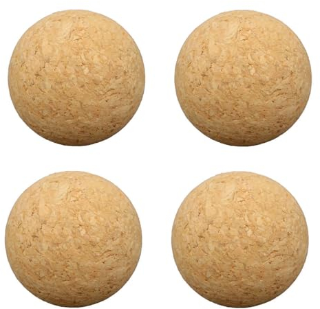 Hemoton 4Pcs Sealed Cork Vacuum sealers Football Decanter Wine Cork Stopper Wine Bottle Decanter Cork Stopper Replacement Round Cork Football Decor Cork Plug Wood Desktop Child Vacuum Pump